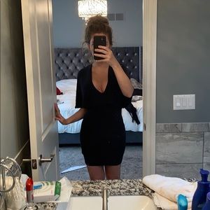 Mini cape dress